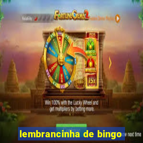 lembrancinha de bingo